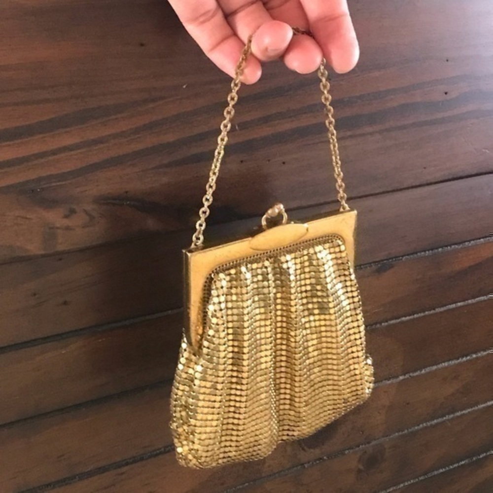Whiting & Davis Vintage Golden Mesh Mini Bag